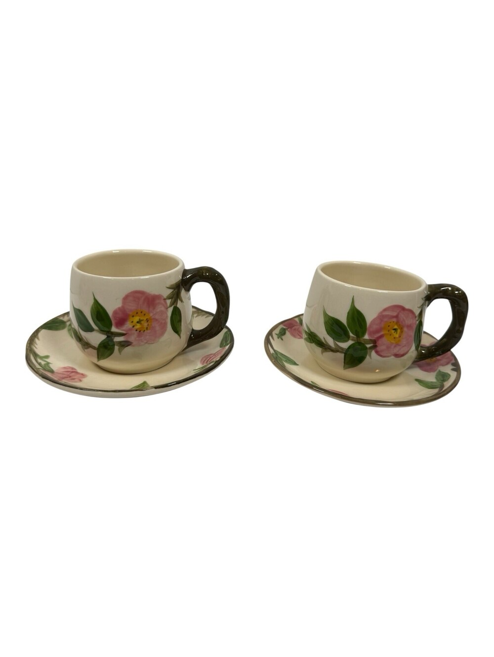 Set of 2 Vintage Franciscan Desert Rose Diameter Cups & Saucers (2) Availa